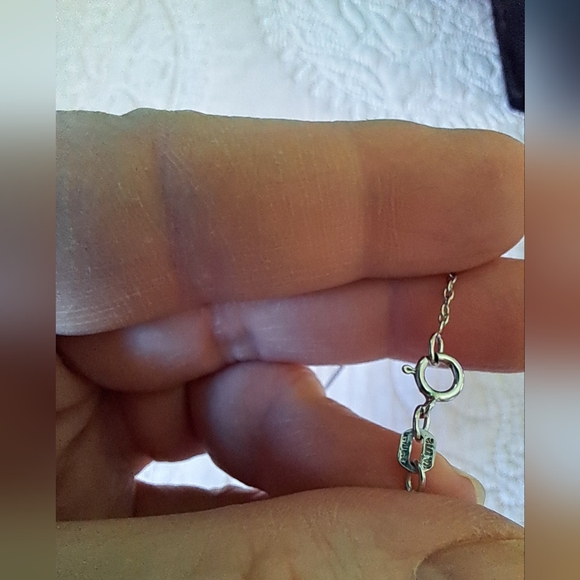 14kt Rose Gold Sterling Silver Diamond Double Heart Pendant Italian Necklace - Picture 7 of 12